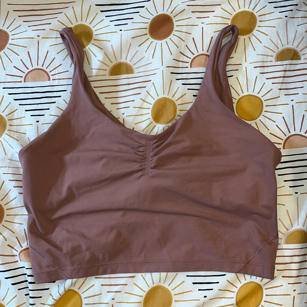 Lululemon rouged align tank top with built in bra
